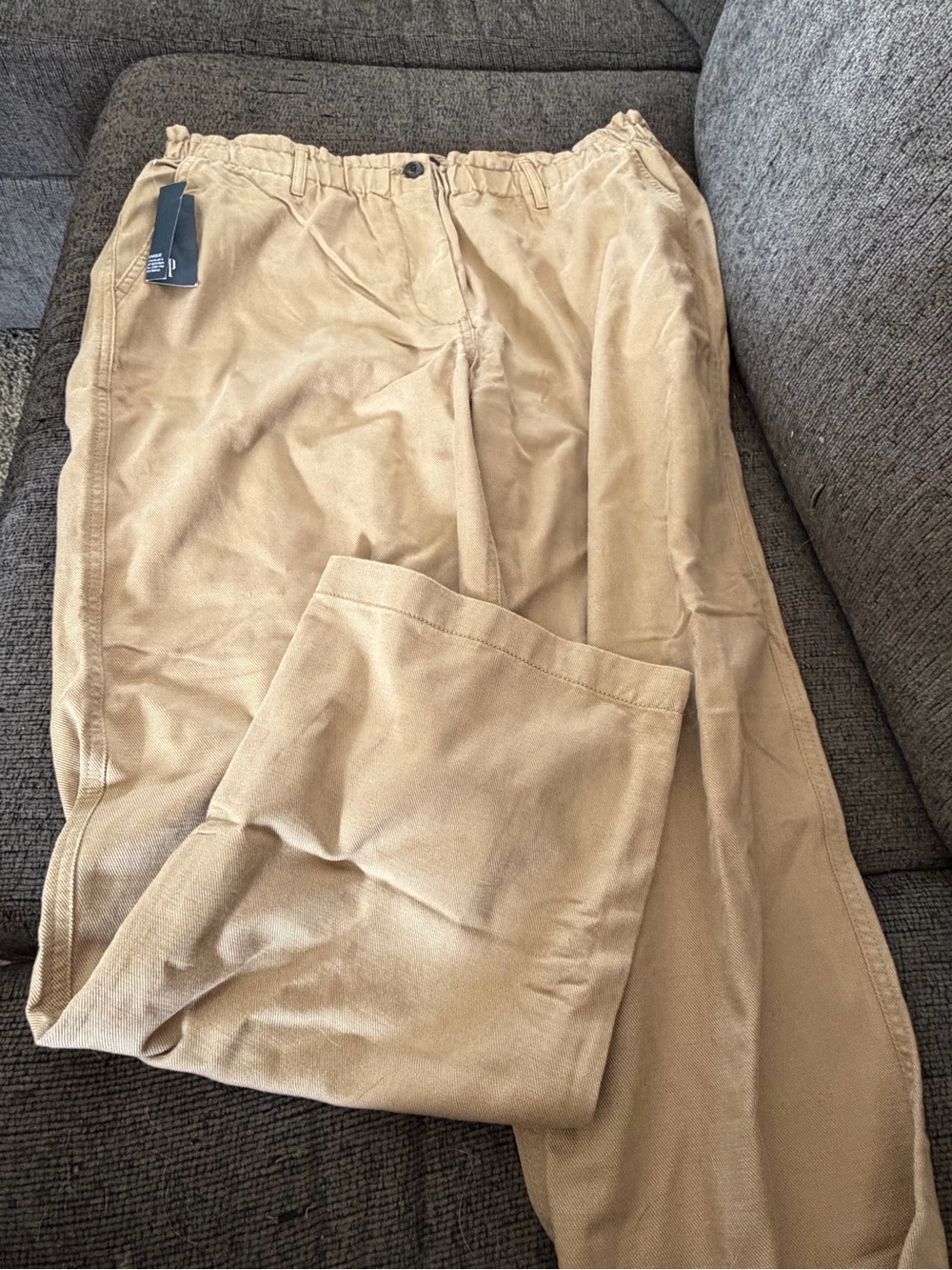 GAP Women's Wide-Leg Pants - Light Tan